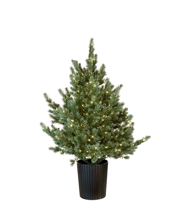 4891-090 - Gran i kruka med belysning